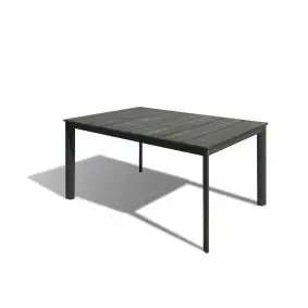 Hellerup havebord 90 x 150 cm grå/antracit -