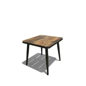 Paris lux havebord 85 x 81,5 cm - træstruktur - 