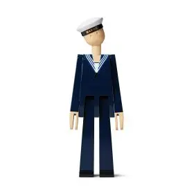 KAY BOJESEN Marine mørk blå/hvid - 