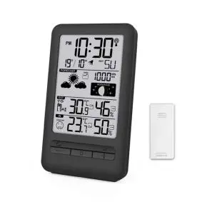 CONZEPT Vejrstation m/udendørs termometer, alarm, kalender - 