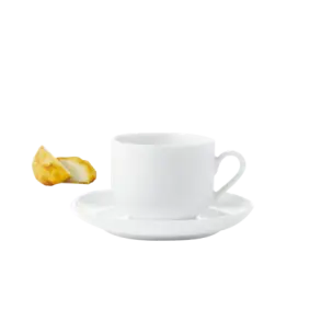 AIDA Atelier hvid kaffekopper med underkop 4 stk - hvid - 