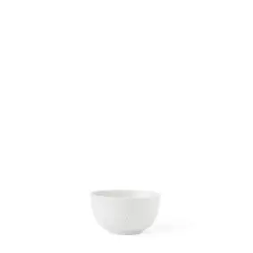 LYNGBY Rhombe skål 14 cm - hvid - 