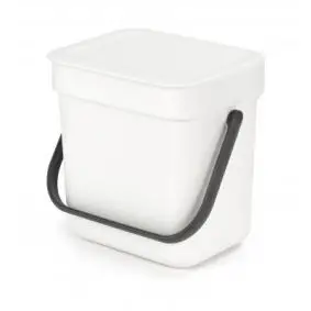 BRABANTIA Affaldsspand m/ låg 3 liter - hvid - 