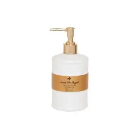 SAVON DE ROYAL Håndsæbe 0,5 liter- hvid/guld - 