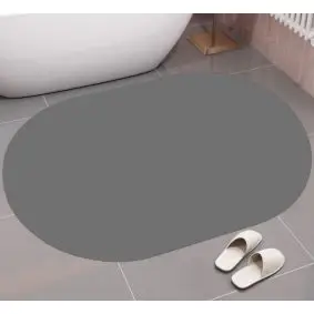 CONZEPT bademåtte 50x80 cm grå -