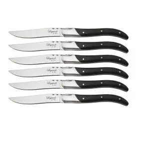LAGUIOLE BY HAWS Steakknive 6 stk - sort ibenholt - 