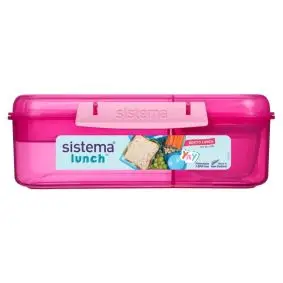 SISTEMA Madkasse bento box lunch 1,65 liter - pink -