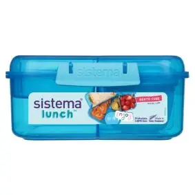 SISTEMA Madkasse bento cube 1,25 liter - blå - 