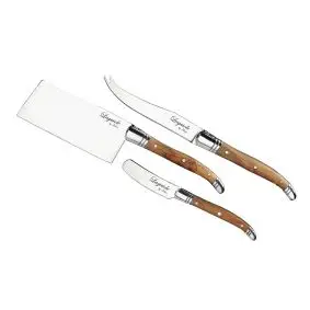 LAGUIOLE BY HAWS Osteknive 3 stk - oliventræ - 