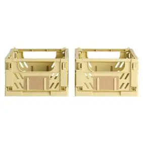 DAY Opbevaringskasse foldbar 25x16,5 cm yellow sand - 2 stk. - 