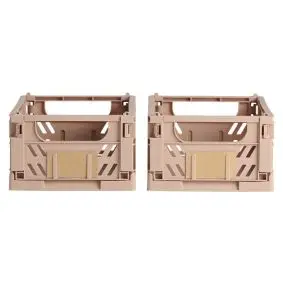 DAY Opbevaringskasse foldbar 25x16,5 cm natural sand - 2 stk. - 