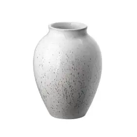 KNABSTRUP Vase 12,5 cm - hvid/grå -
