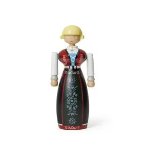 KAY BOJESEN Kvinde norsk bunad h18 cm -