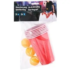 Beer pong 9 dele - 