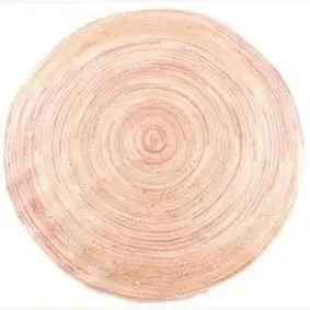 LA FINESSE Jute tæppe Ø120 cm - natural/mix - 