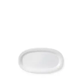 KÄHLER Hammershøi serveringsfad oval 40 x 22,5 cm - hvid - 