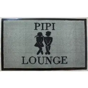 Dørmåtte 45 x 75 cm skridsikker - "Pipi lounge" - 