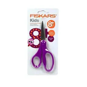 FISKARS Børnesaks lilla - 8 år - 