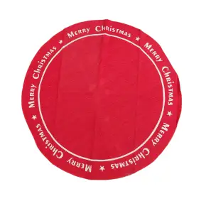 LA FINESSE Juletræstæppe Ø 120 cm - merry christimas - 