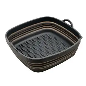 CONZEPT Airfryer bradepande foldbar i silikone 20 x 21 cm - grå -