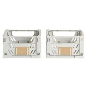 DAY Opbevaringskasse foldbar 17x12,5 cm light grey - 2 stk. - 