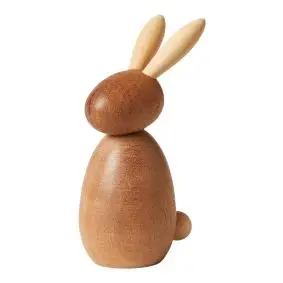 DACORE Træfigur kanin 10 cm - sabeltræ - 