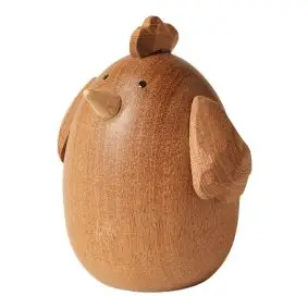 DACORE Træfigur høne 8,8 cm - sabeltræ -