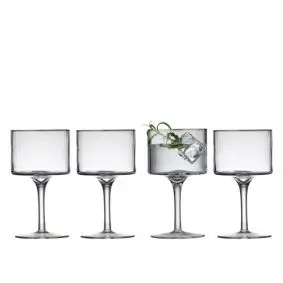LYNGBY GLAS Palermo gin & tonic-glas med guldkant 4 stk. - 32 cl - 