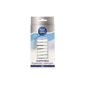 NORD CLEAN Tøjklemmer hvid - 24 stk. -