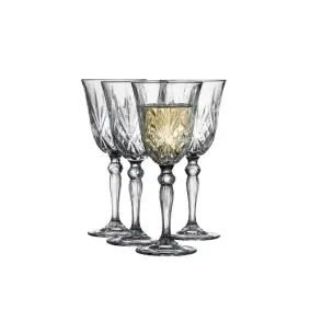 LYNGBY Melodia krystal hvidvinsglas 21 cl. 4 stk -