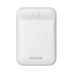 RIXUS Powerbank 10.000 mAh - hvid -