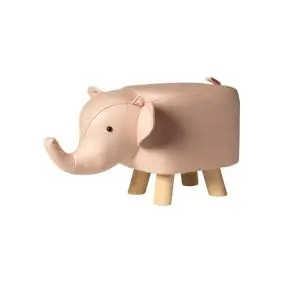 DACORE Skammel m/træben - rosa elefant -