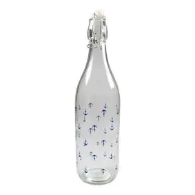 DET GAMLE APOTEK Glasflaske 1 liter - med anker -