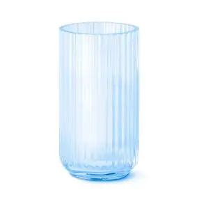 LYNGBY Vase glas 20 cm - lyseblå - 