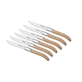 LAGUIOLE BY HAWS Steakknive 6 stk - egetræ - 