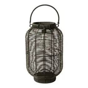 DACORE Lanterne med solcelle pære sort - H35 cm -