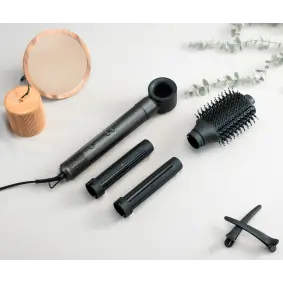 HÄWS Beauty hot air styler m/4 hoveder 1500W - grå - 