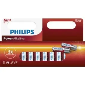 PHILIPS Power alkaline "AA" batterier - 12 stk - 
