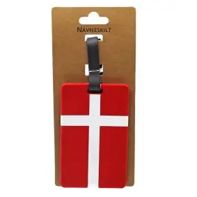 Bagagemærke - dannebrog - 