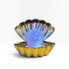 CONZEPT Musling lampe guldglimmer - inkl. usb ledning - 