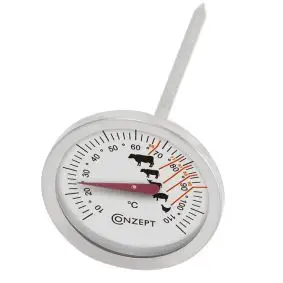 CONZEPT Stegetermometer - rund - 