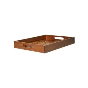 DACORE Bakke med ristmønster i akacietræ - 40 x 32 cm - 