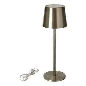 DACORE Bordlampe med touch genopladelig - stål - 