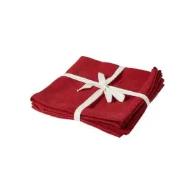 DACORE Mundserviet 40x40 cm 4 stk - rød - 