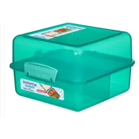 SISTEMA Madkasse lunch cube 1,4 liter - teal - 