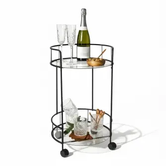 DACORE Barbord med glasplade H62 cm - sort - GAVER TIL HAM