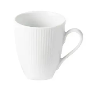 AIDA Groovy porcelæn krus 30 cl - hvid - STEL
