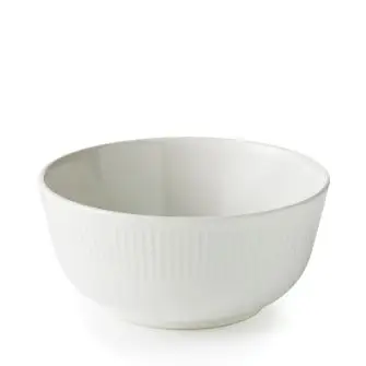 AIDA Groovy skål 14 cm porcelæn - hvid - SERVERINGSSKÅLE
