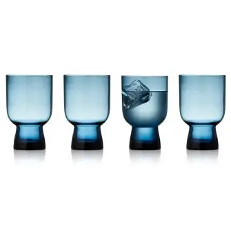 LYNGBY Sorrento vandglas 30 cl 4 stk - blå - LYNGBY