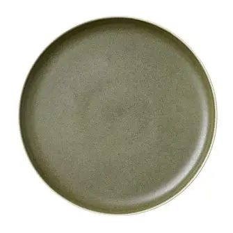 STUDIO ROUND North frokosttallerken 21 cm - mat hvid/mat grøn - TALLERKNER